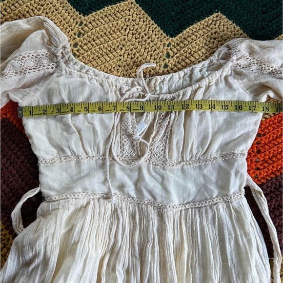 Gunne Sax drawstring gauze maxi dress - Picture 7 of 8